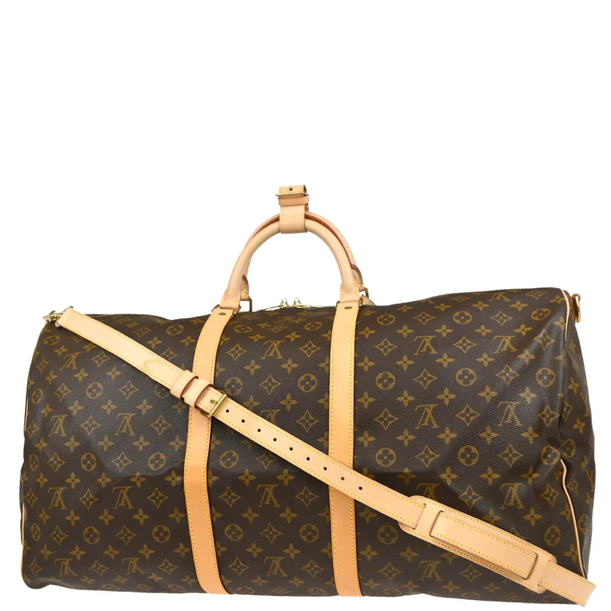 Louis Vuitton 2000 Monogram Keepall Bandouliere 60 Duffle Bag M41412