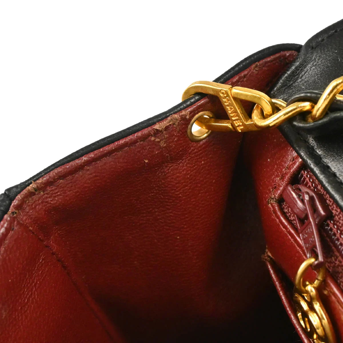 Chanel 1994-1996 Black Lambskin Small Diana Shoulder Bag