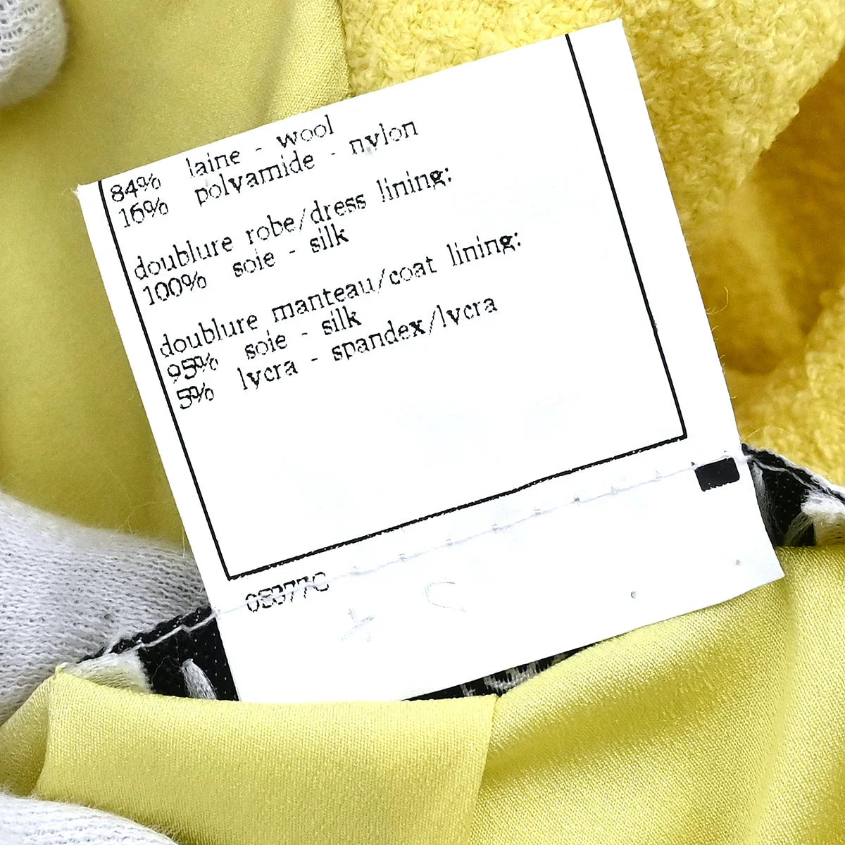 Chanel 1997 Single Breasted Jacket Coat Yellow #38