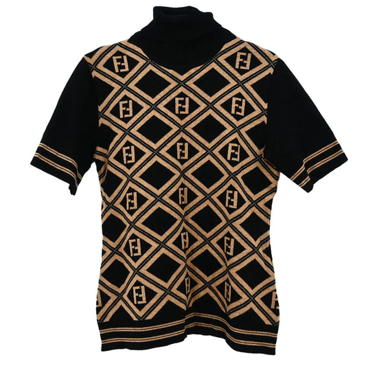 Fendi Short Sleeve Top Black #42