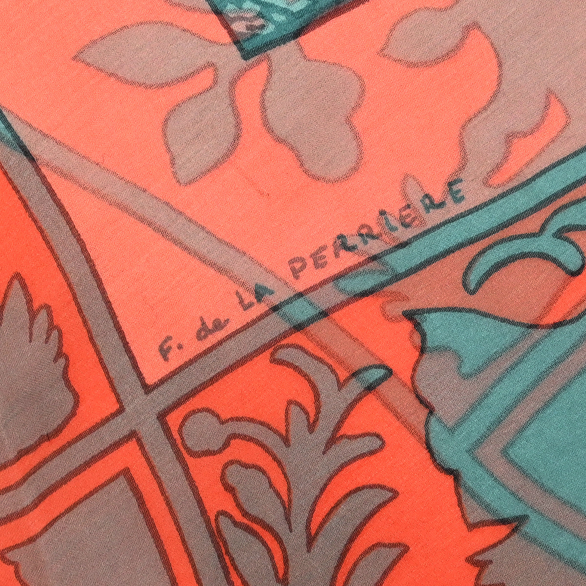 Hermes Scarf Carre 90 Early America Orange Small Good