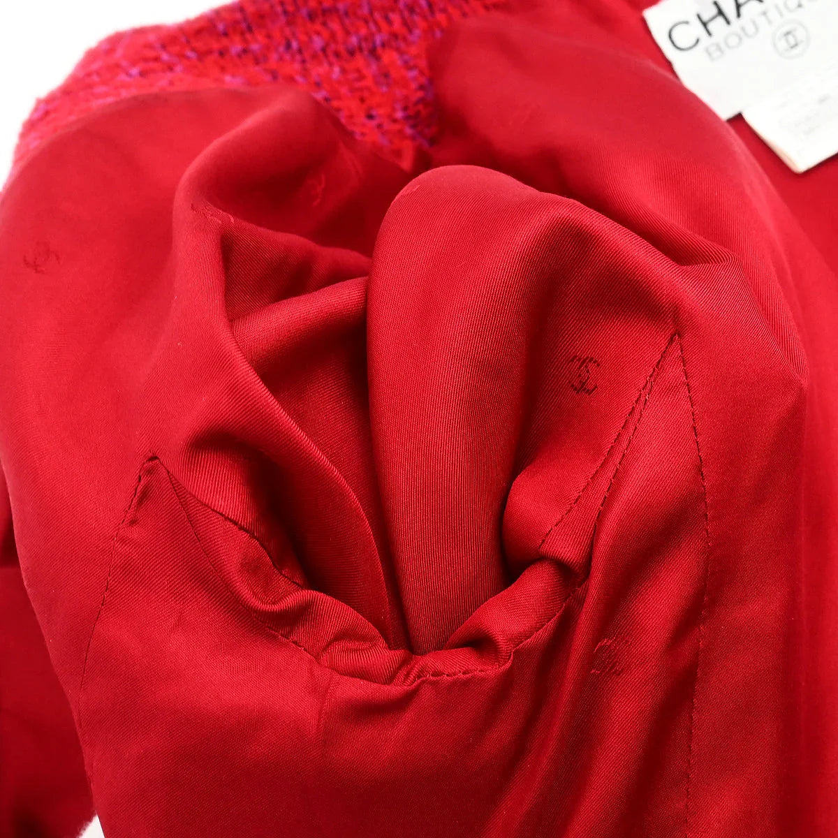 Chanel 1995 Double Breasted Jacket Red #38