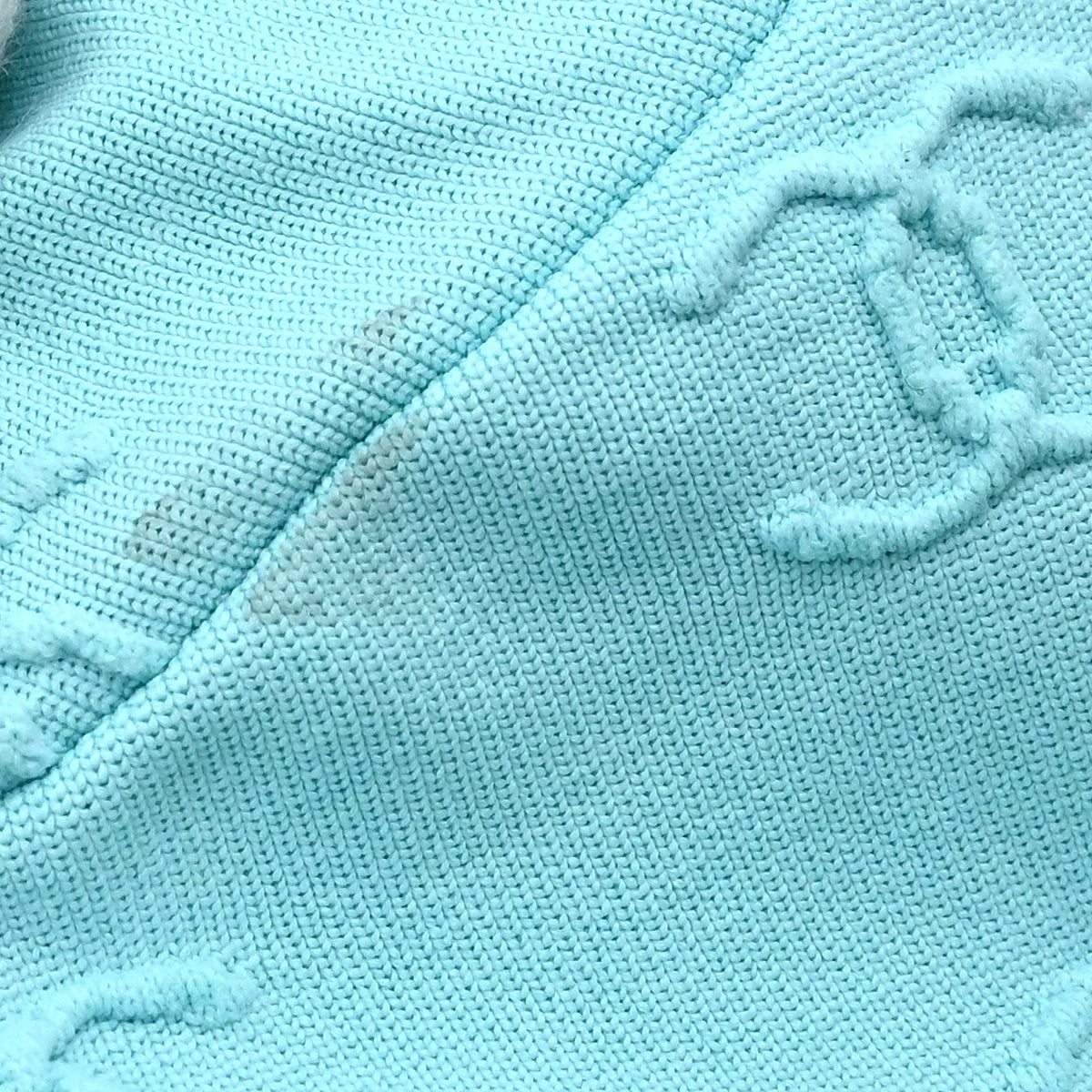 Chanel Cropped T-shirt Top Light Blue #42