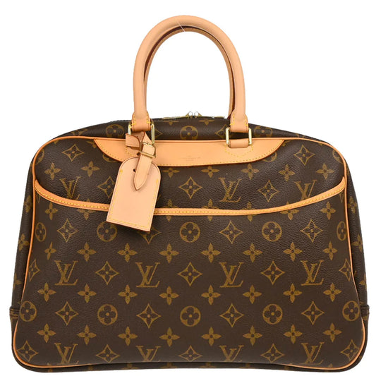 Louis Vuitton 2002 Monogram Deauville Bowling Vanity Handbag M47270