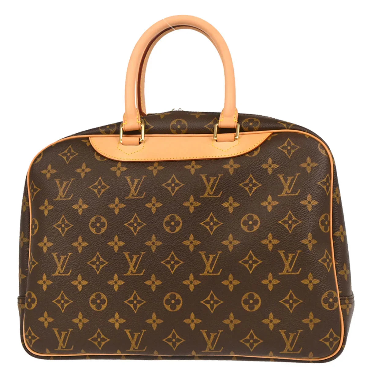 Louis Vuitton 2002 Monogram Deauville Bowling Vanity Handbag M47270