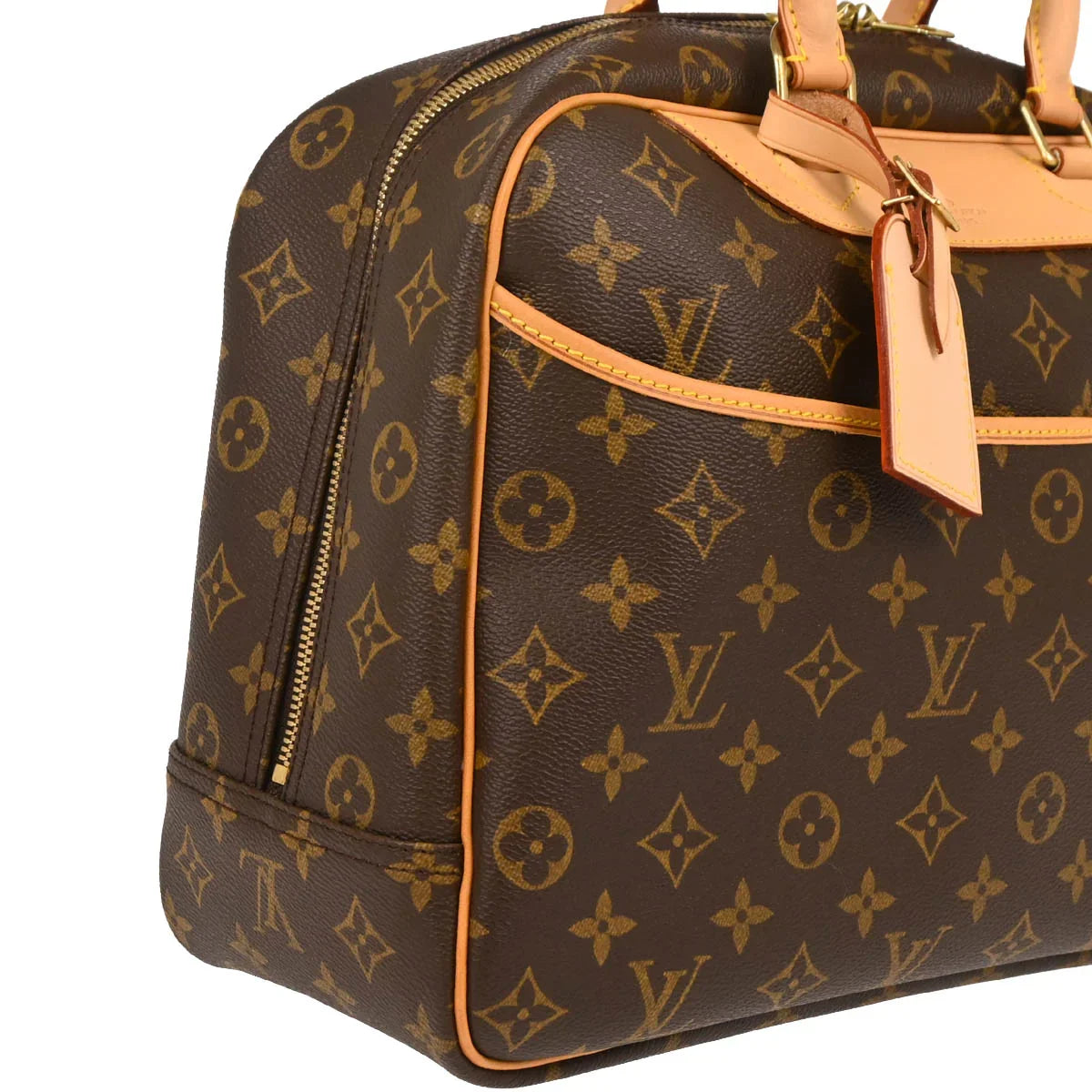 Louis Vuitton 2002 Monogram Deauville Bowling Vanity Handbag M47270
