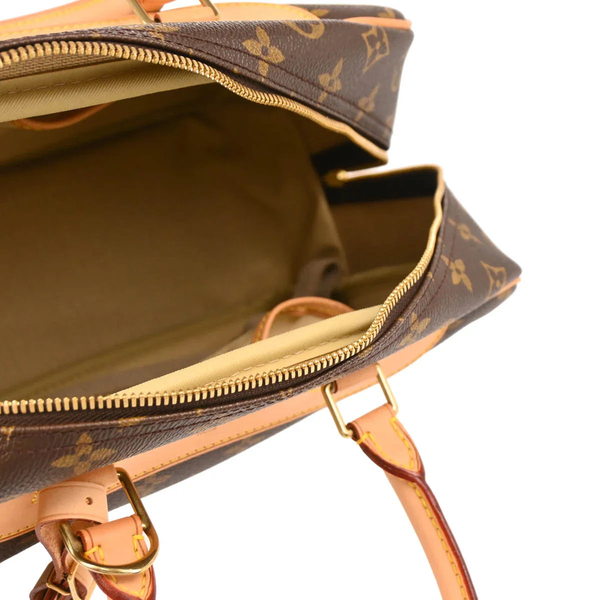 Louis Vuitton 2002 Monogram Deauville Bowling Vanity Handbag M47270
