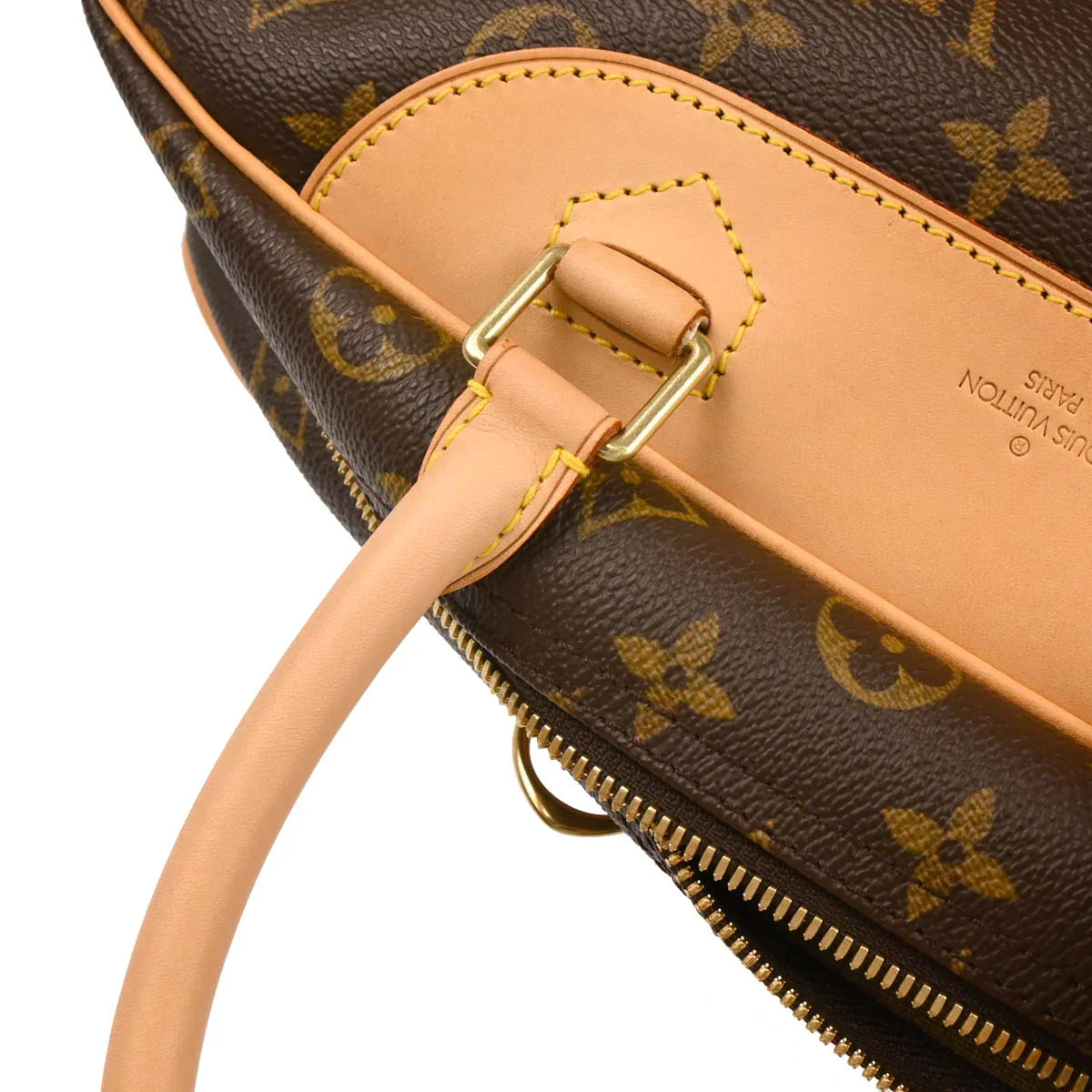Louis Vuitton 2002 Monogram Deauville Bowling Vanity Handbag M47270