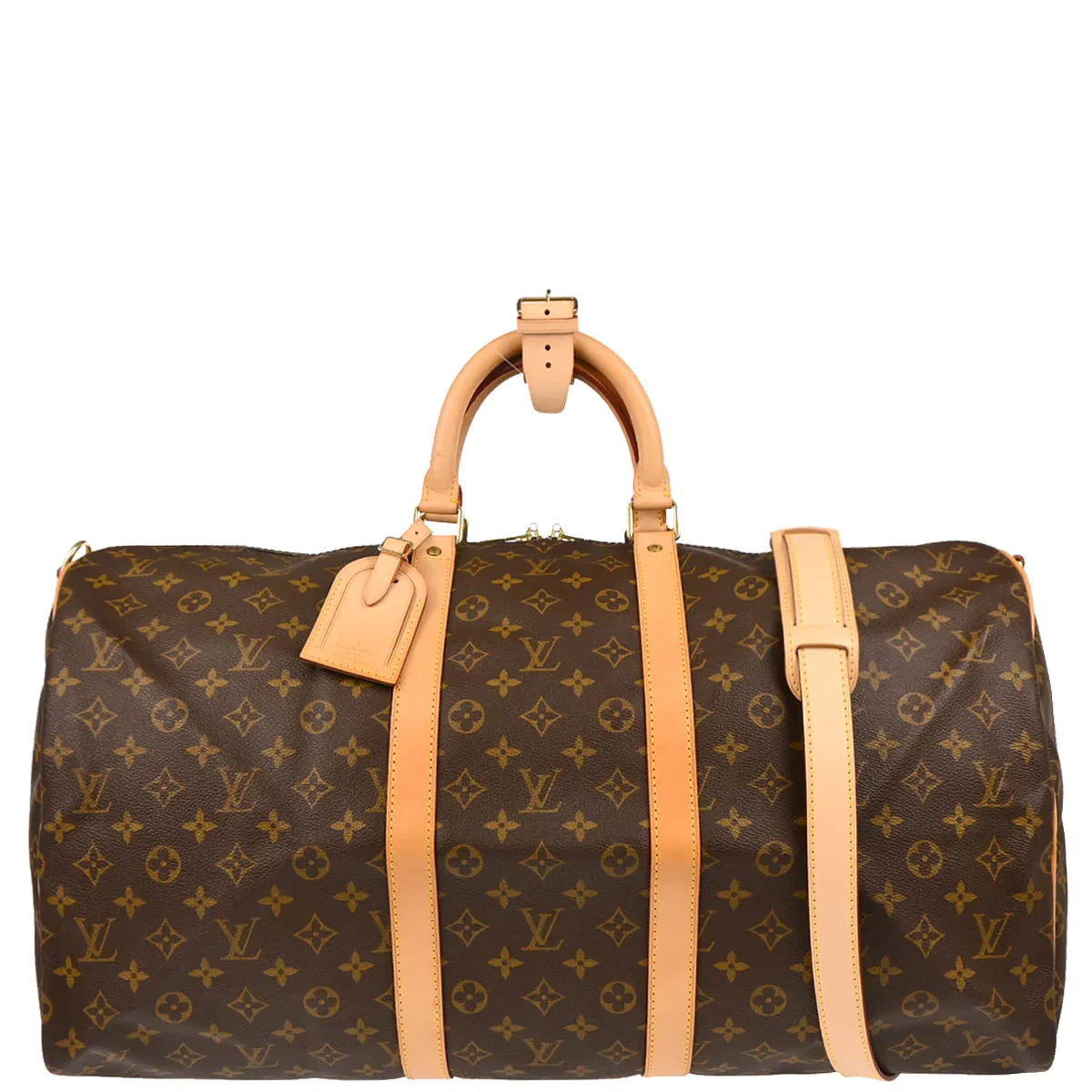 Louis Vuitton 1998 Monogram Keepall Bandouliere 55 Duffle Bag M41414