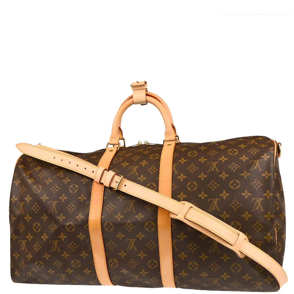 Louis Vuitton 1998 Monogram Keepall Bandouliere 55 Duffle Bag M41414