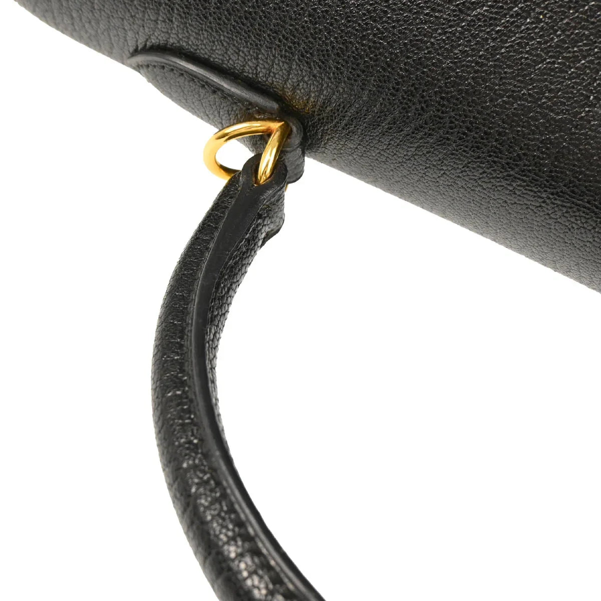 Hermes 2001 Black Coromandel Kelly 35 Sellier 2way Shoulder Handbag