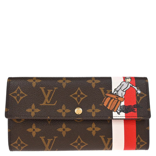 Louis Vuitton 2006 Monogram Groom Portefeuille Sarah Wallet M60034