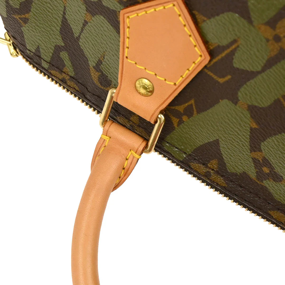 Louis Vuitton 2001 Khaki Monogram Graffiti Speedy 30 Handbag M92194