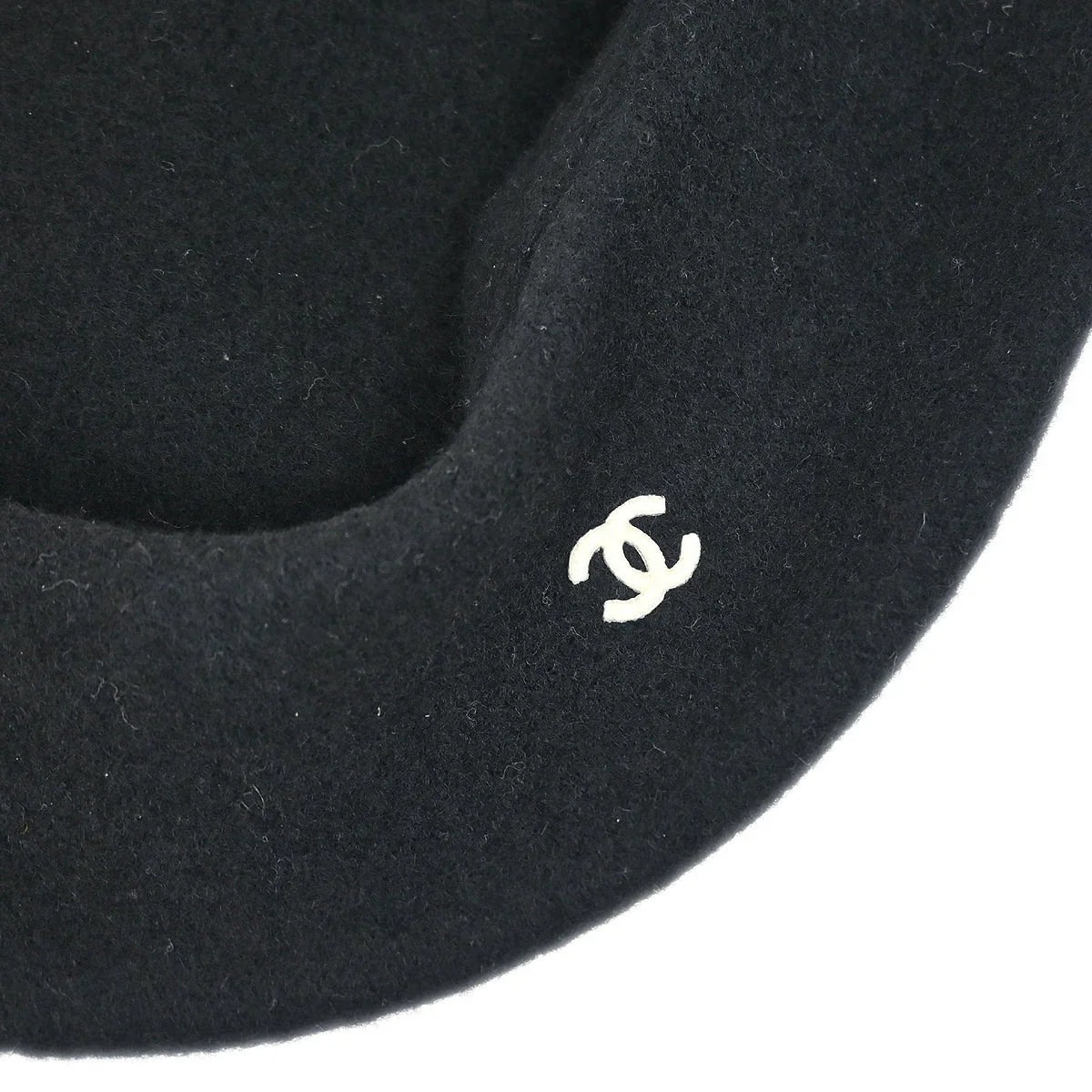 Chanel Black Hat Beret Small Good