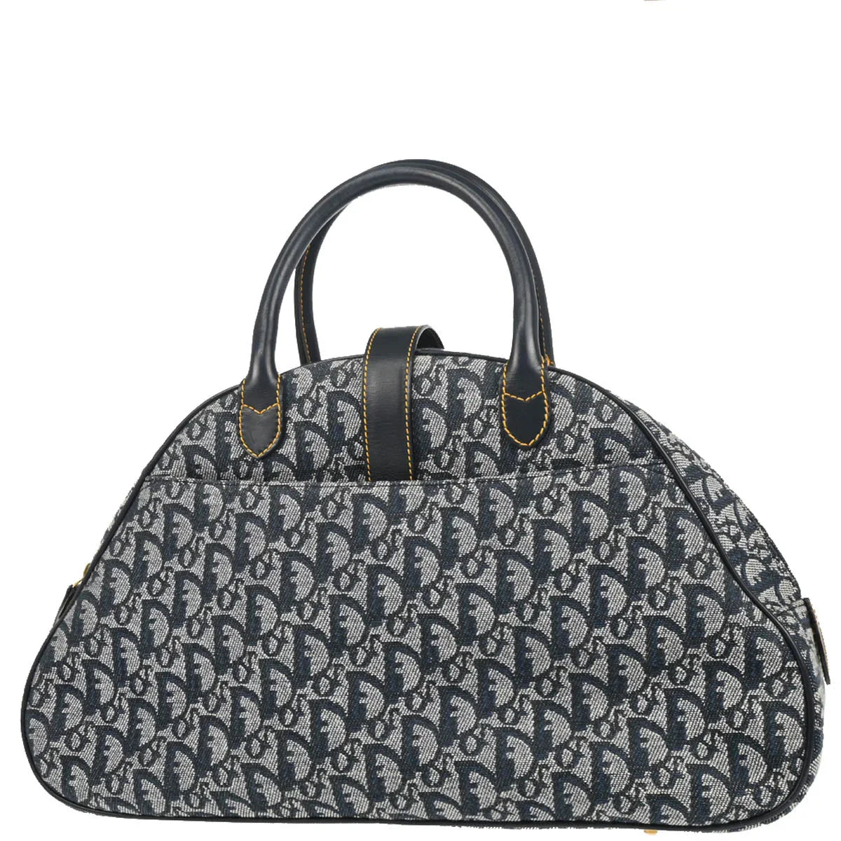 Christian Dior 2002 Navy Double Saddle Trotter Handbag