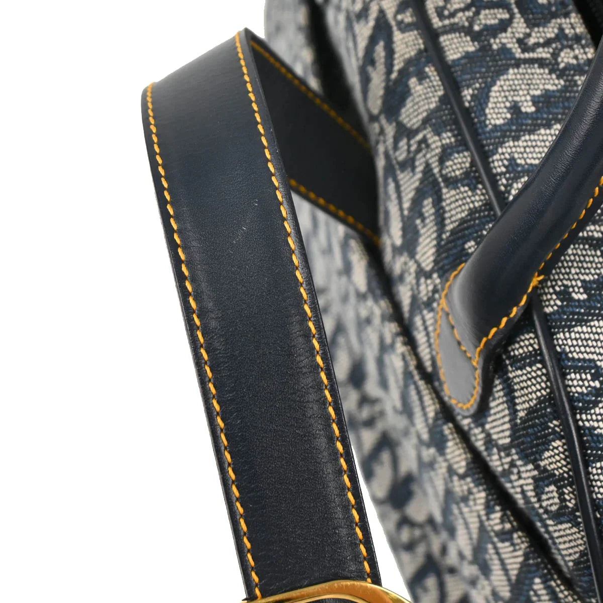 Christian Dior 2002 Navy Double Saddle Trotter Handbag