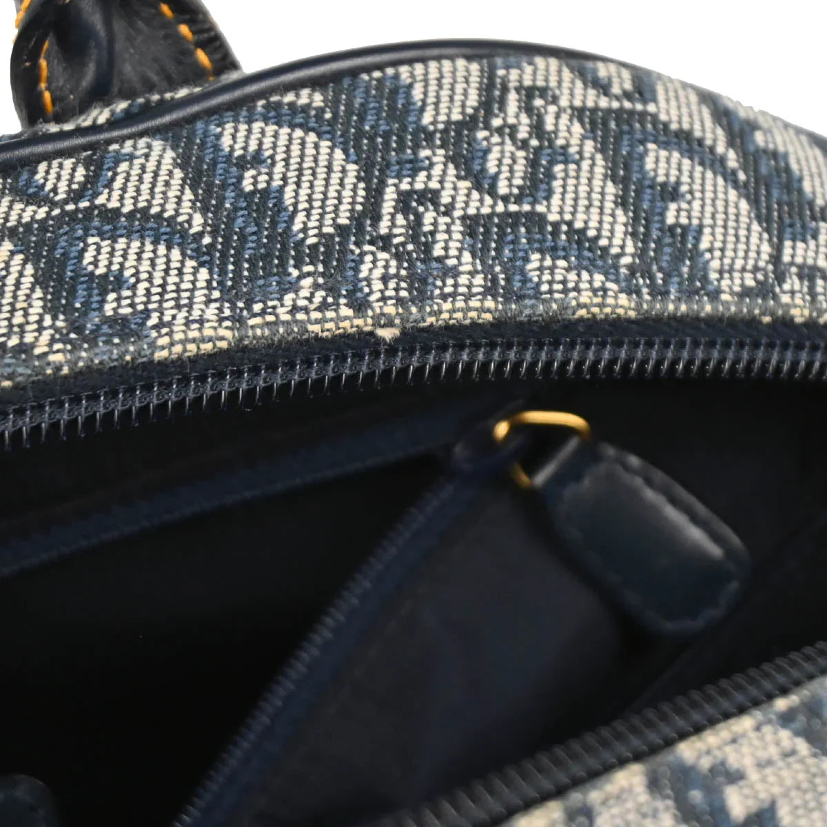 Christian Dior 2002 Navy Double Saddle Trotter Handbag