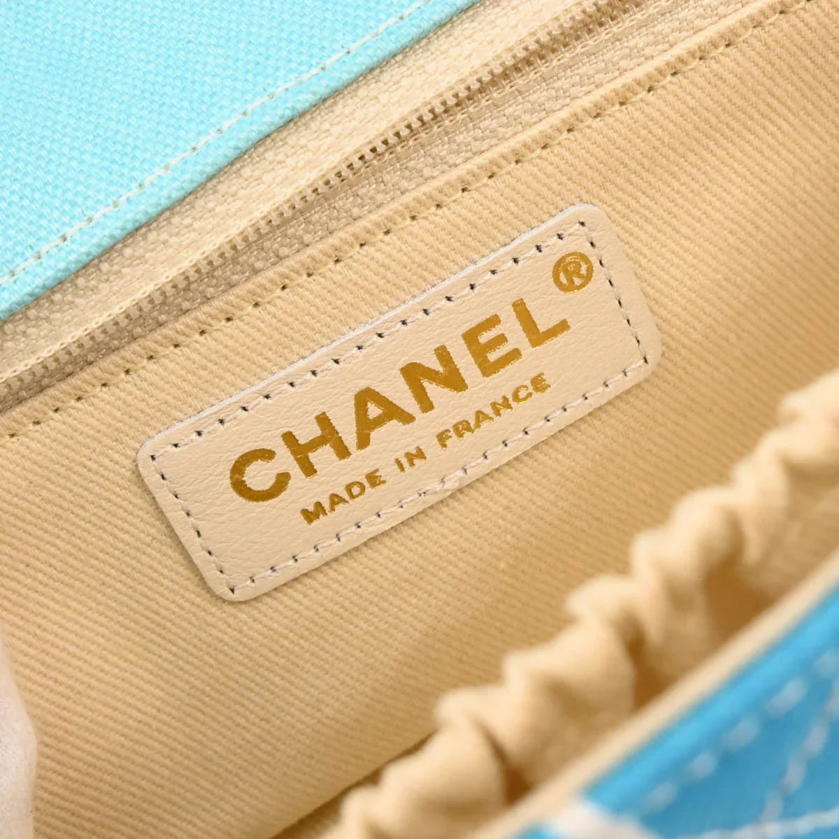 Chanel 2005-2006 Blue Canvas Paris Map Single Flap Shoulder Bag