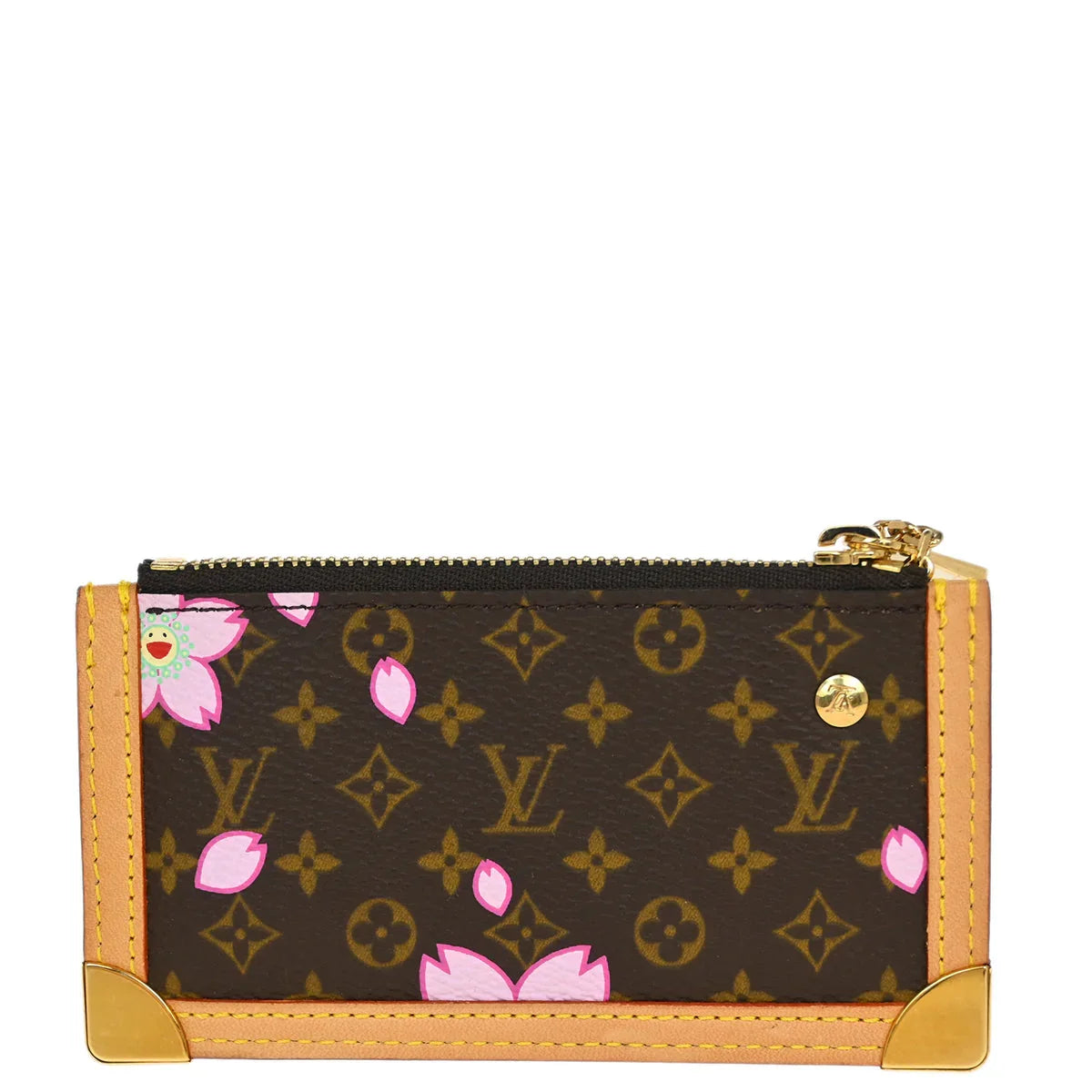 Louis Vuitton 2003 Cherry Blossom Pochette Cles Coin Purse M92015