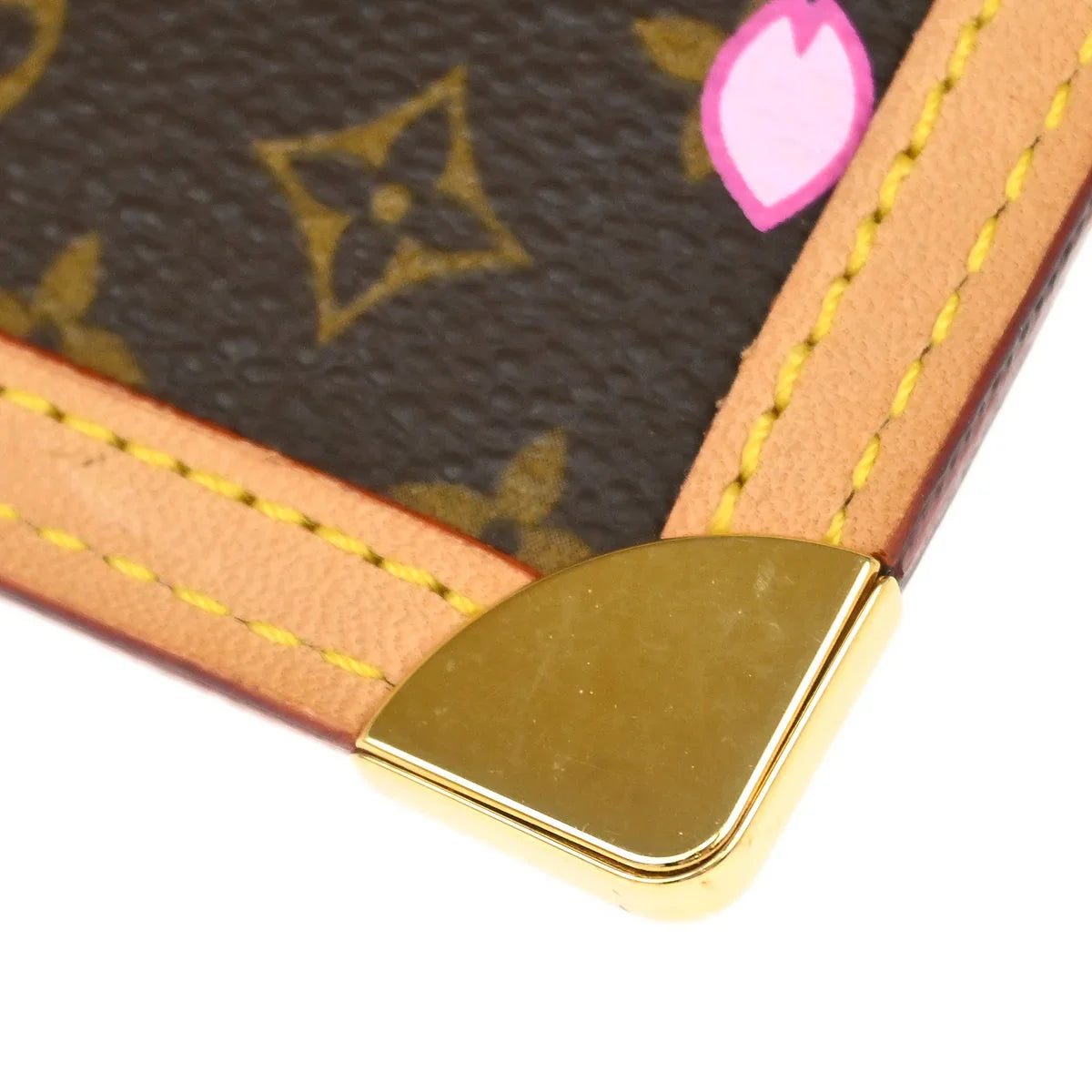 Louis Vuitton 2003 Cherry Blossom Pochette Cles Coin Purse M92015