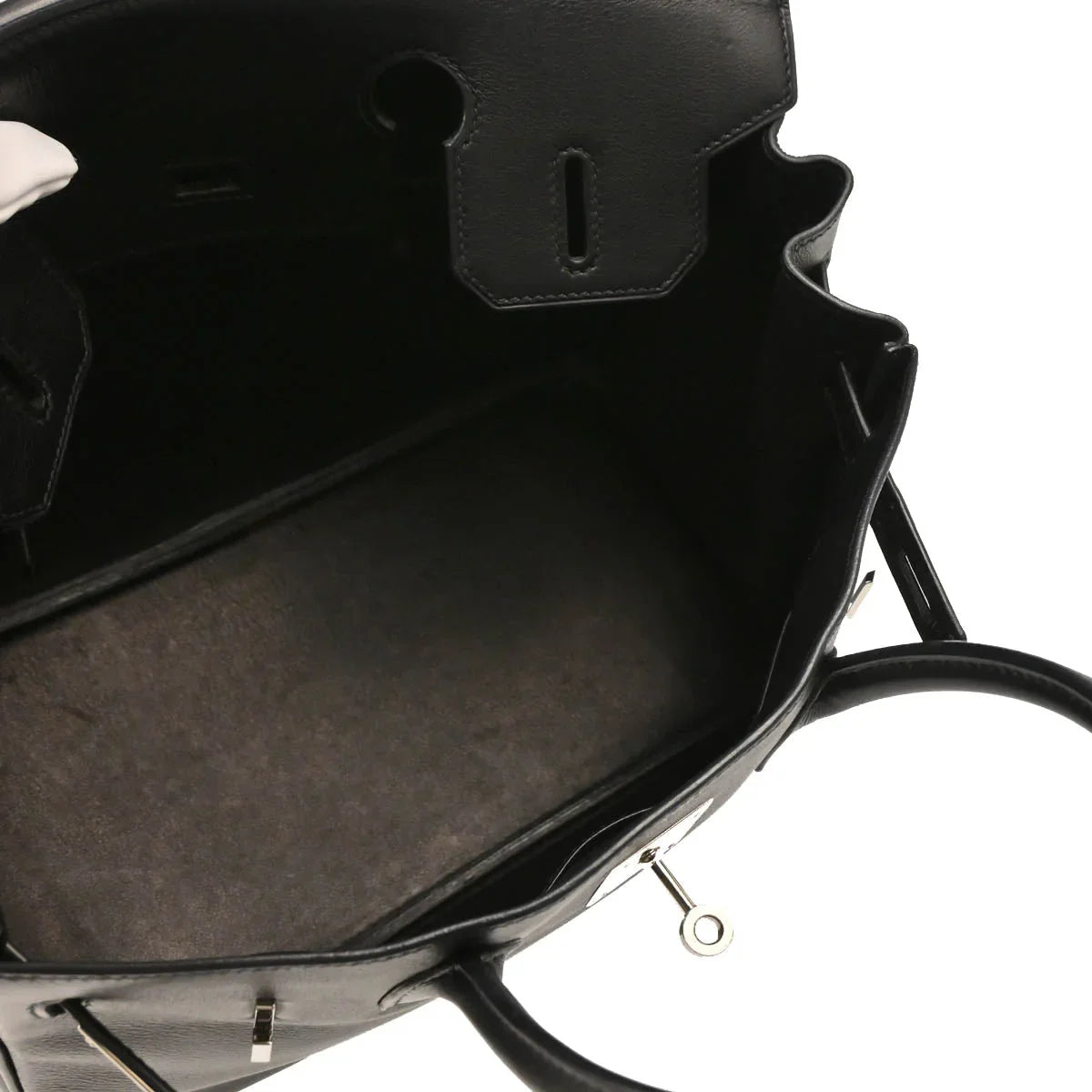Hermes 2006 Black Swift Birkin 30 Handbag