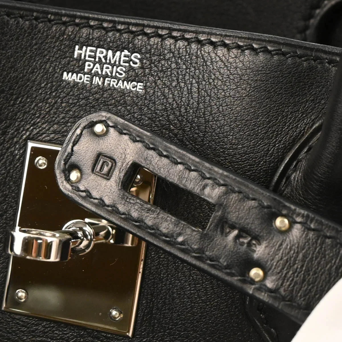 Hermes 2006 Black Swift Birkin 30 Handbag