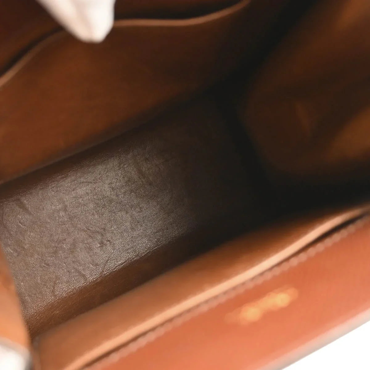 Hermes 1989 Marron Fonce Courchevel Kelly Sport PM Shoulder Bag