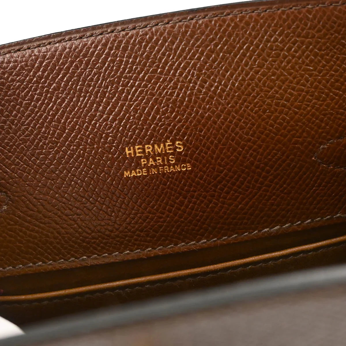 Hermes 1989 Marron Fonce Courchevel Kelly Sport PM Shoulder Bag