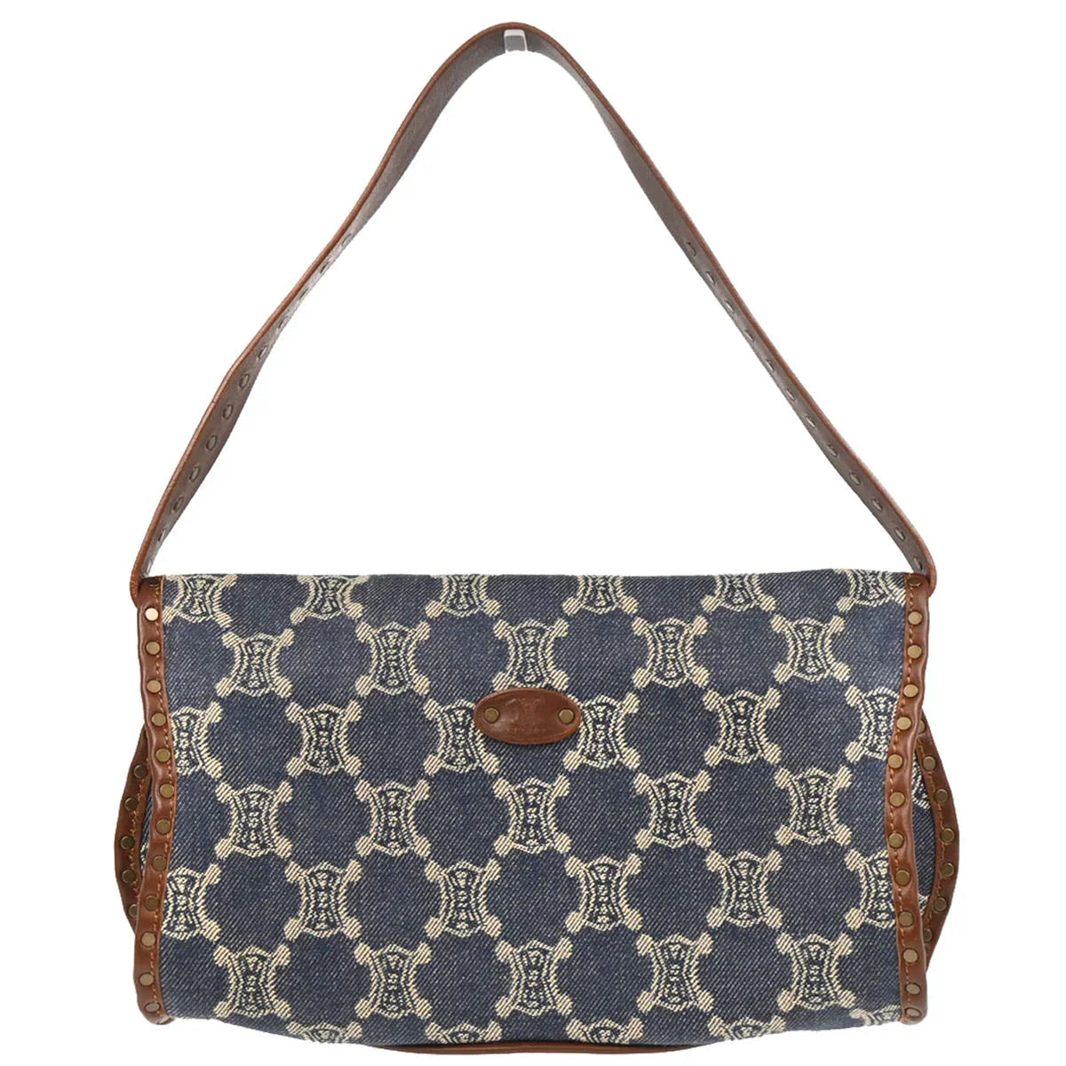 Celine Indigo Denim Macadam Handbag