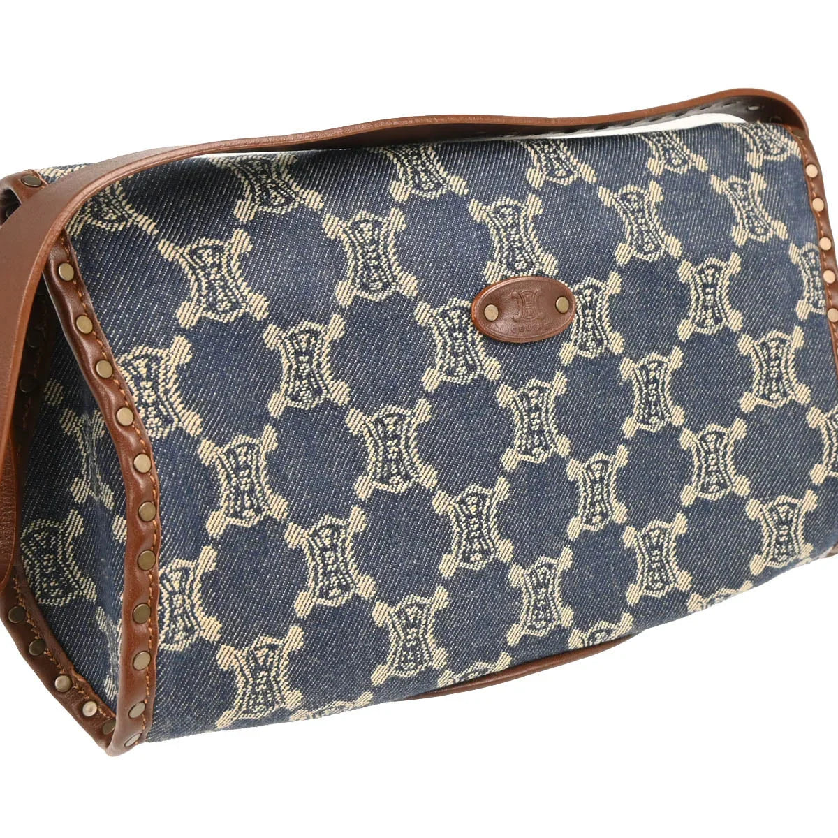 Celine Indigo Denim Macadam Handbag