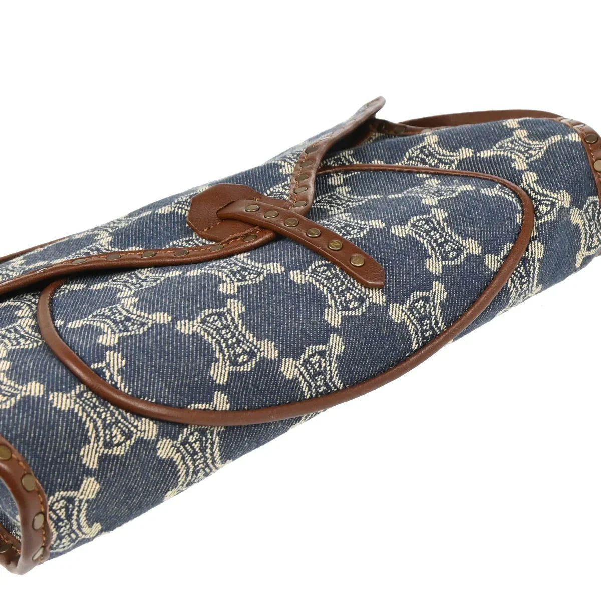 Celine Indigo Denim Macadam Handbag