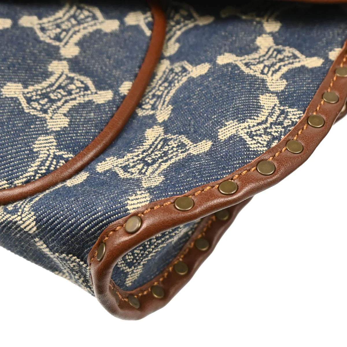 Celine Indigo Denim Macadam Handbag