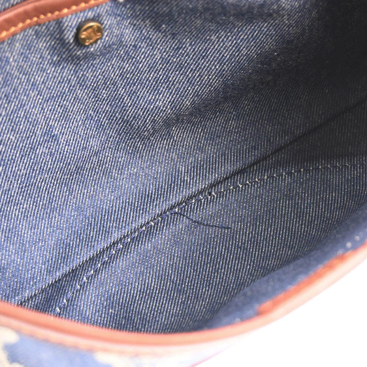 Celine Indigo Denim Macadam Handbag