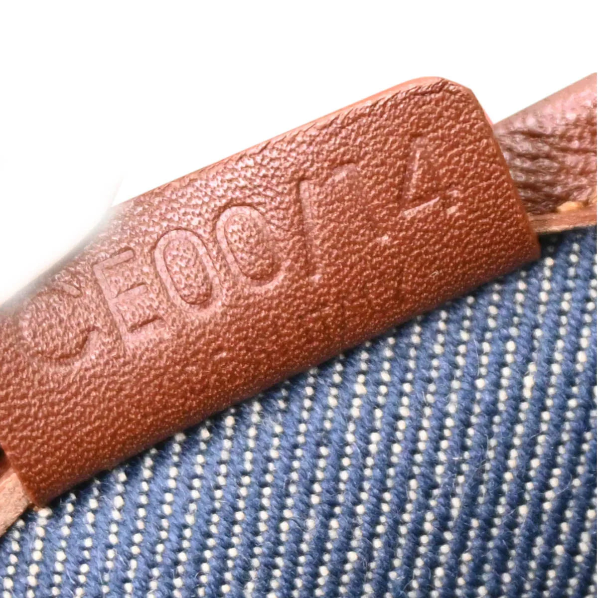 Celine Indigo Denim Macadam Handbag