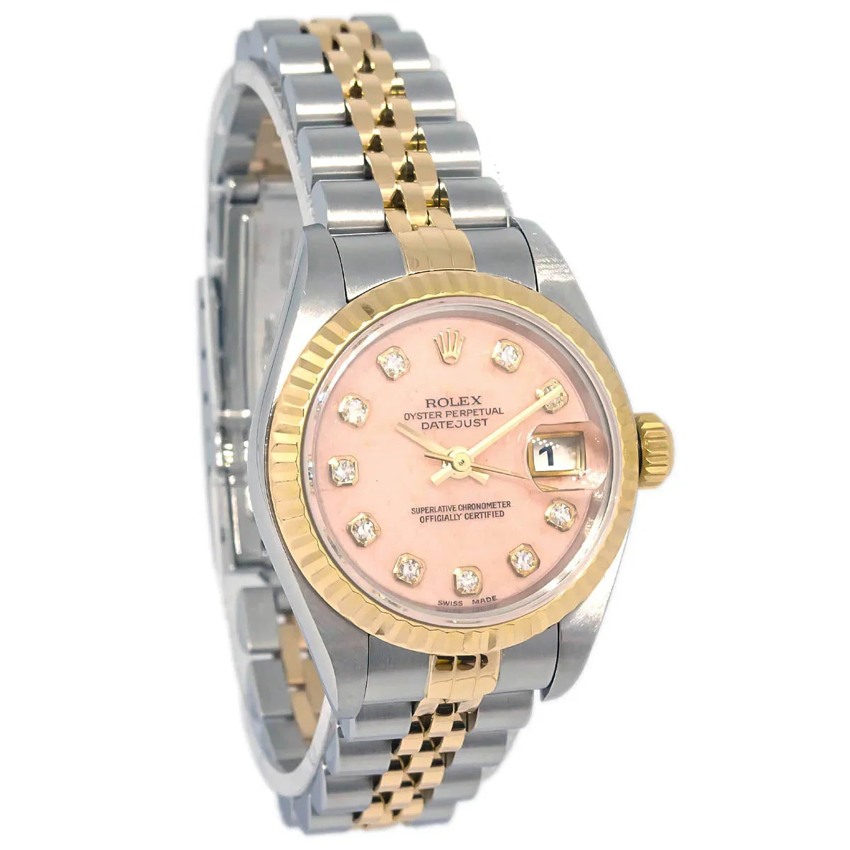 Rolex Oyster Perpetual Datejust 26mm Ref.69173G Watch 18KYG SS Diamond