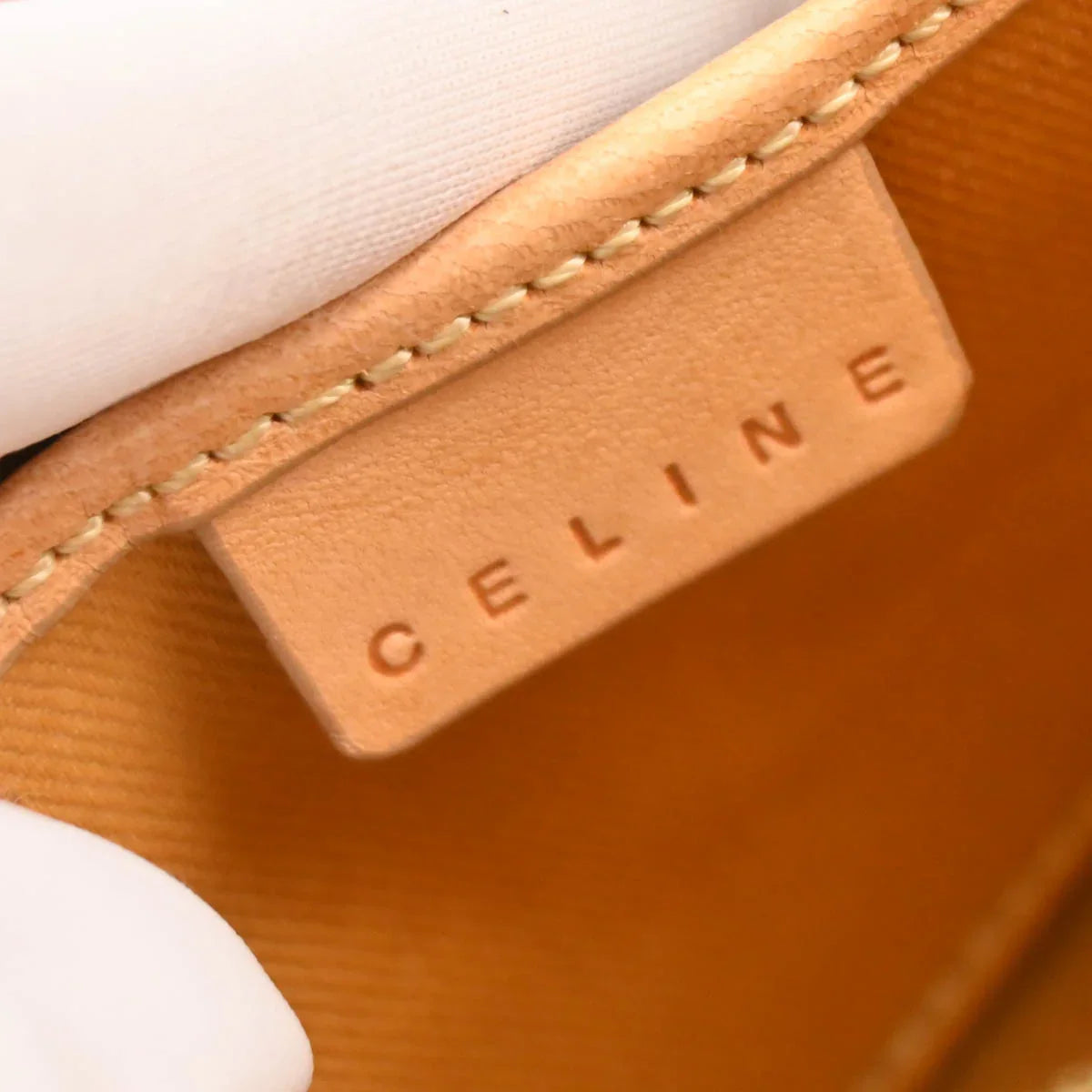 Celine Beige Macadam Handbag