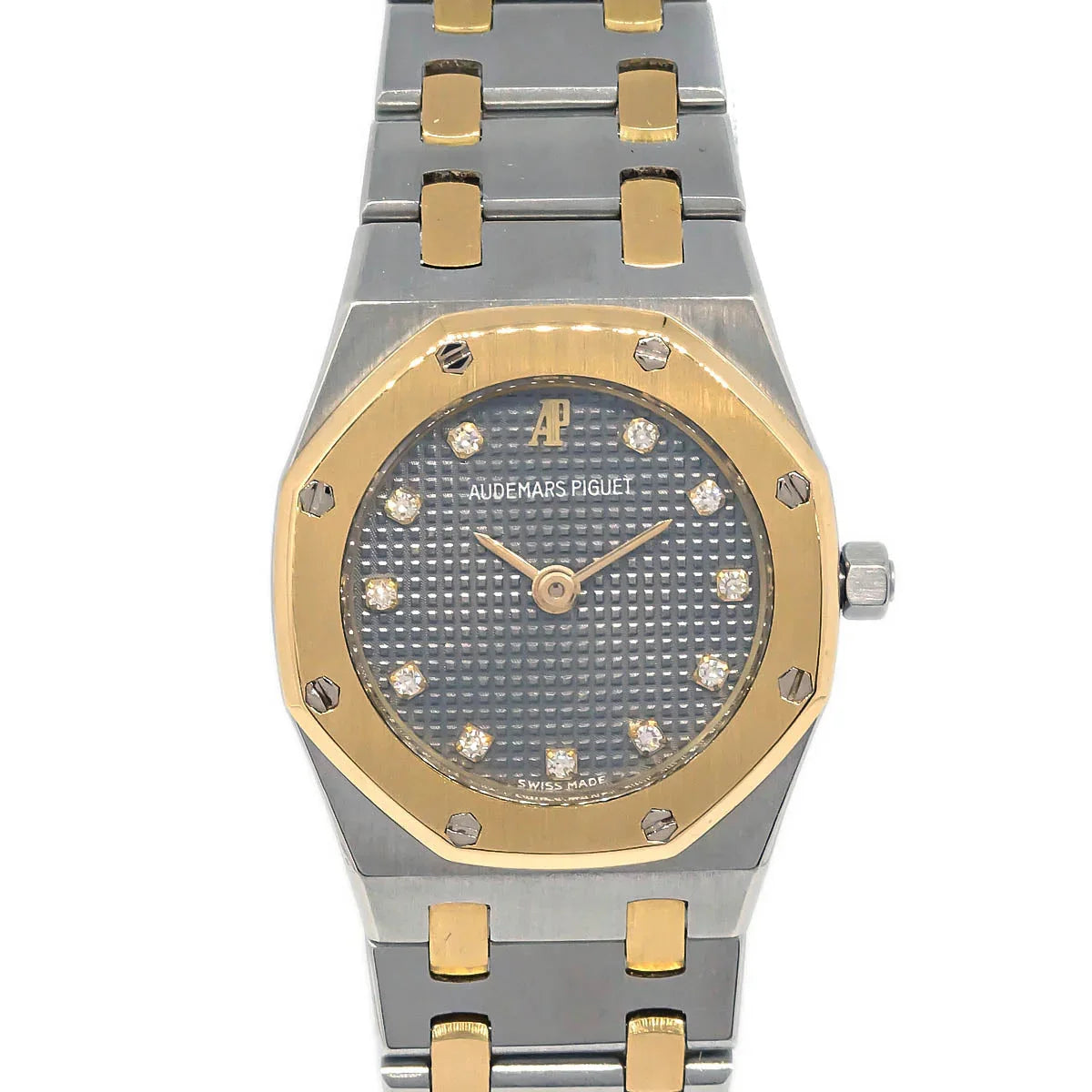 Audemars Piguet Royal Oak Quartz Watch 18KYG SS Diamond