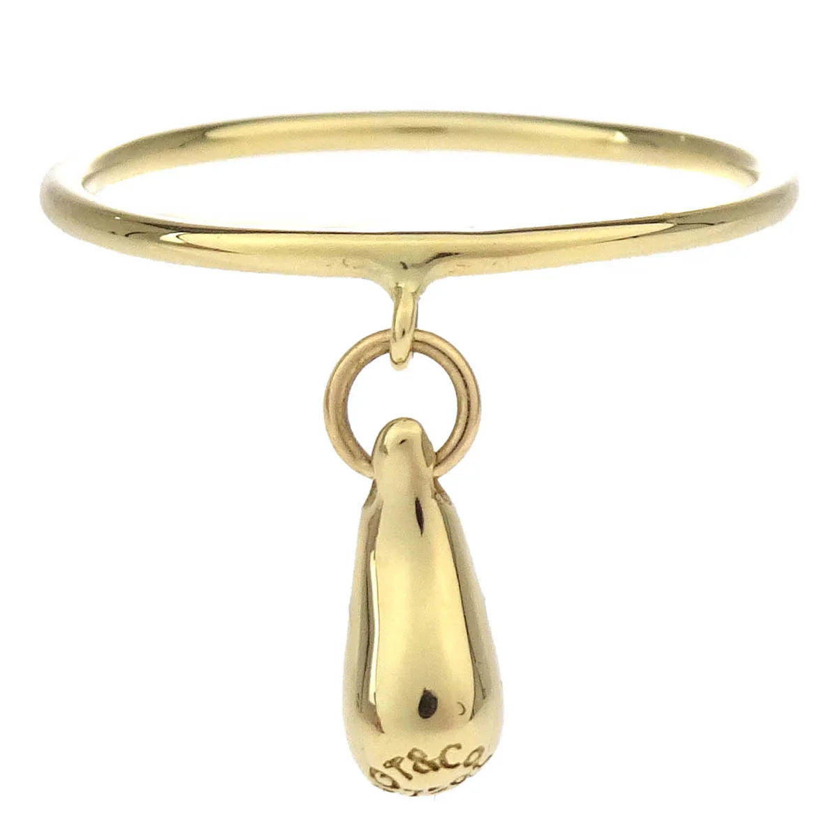 Tiffany & Co. Teardrop Ring 750 #52 #12