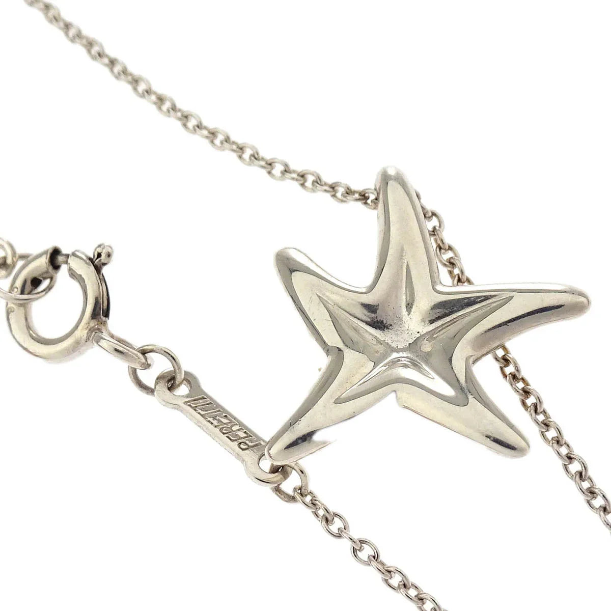 Tiffany & Co. Starfish Pendant Necklace 925 Silver