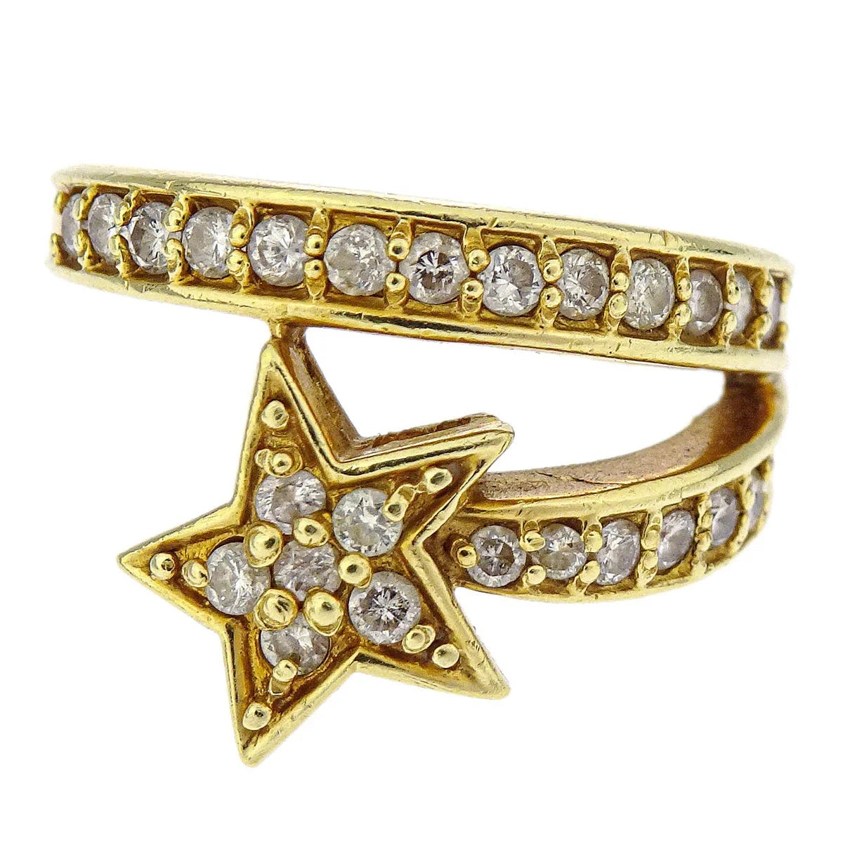 Ring K18 Diamond #51 #11