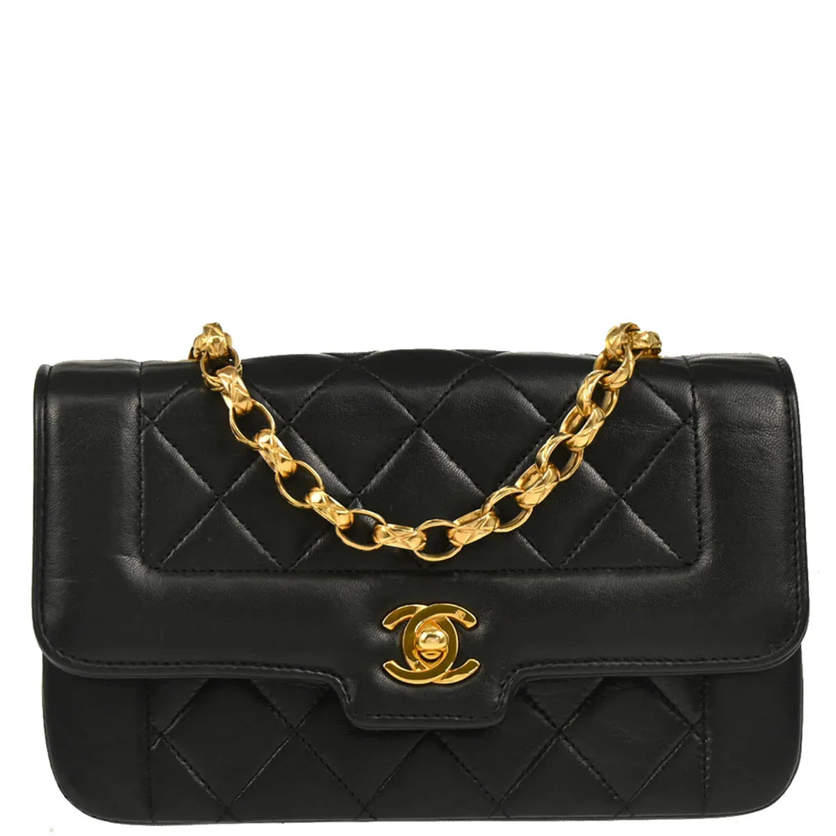 Chanel 2012-2013 Black Lambskin Shoulder Bag