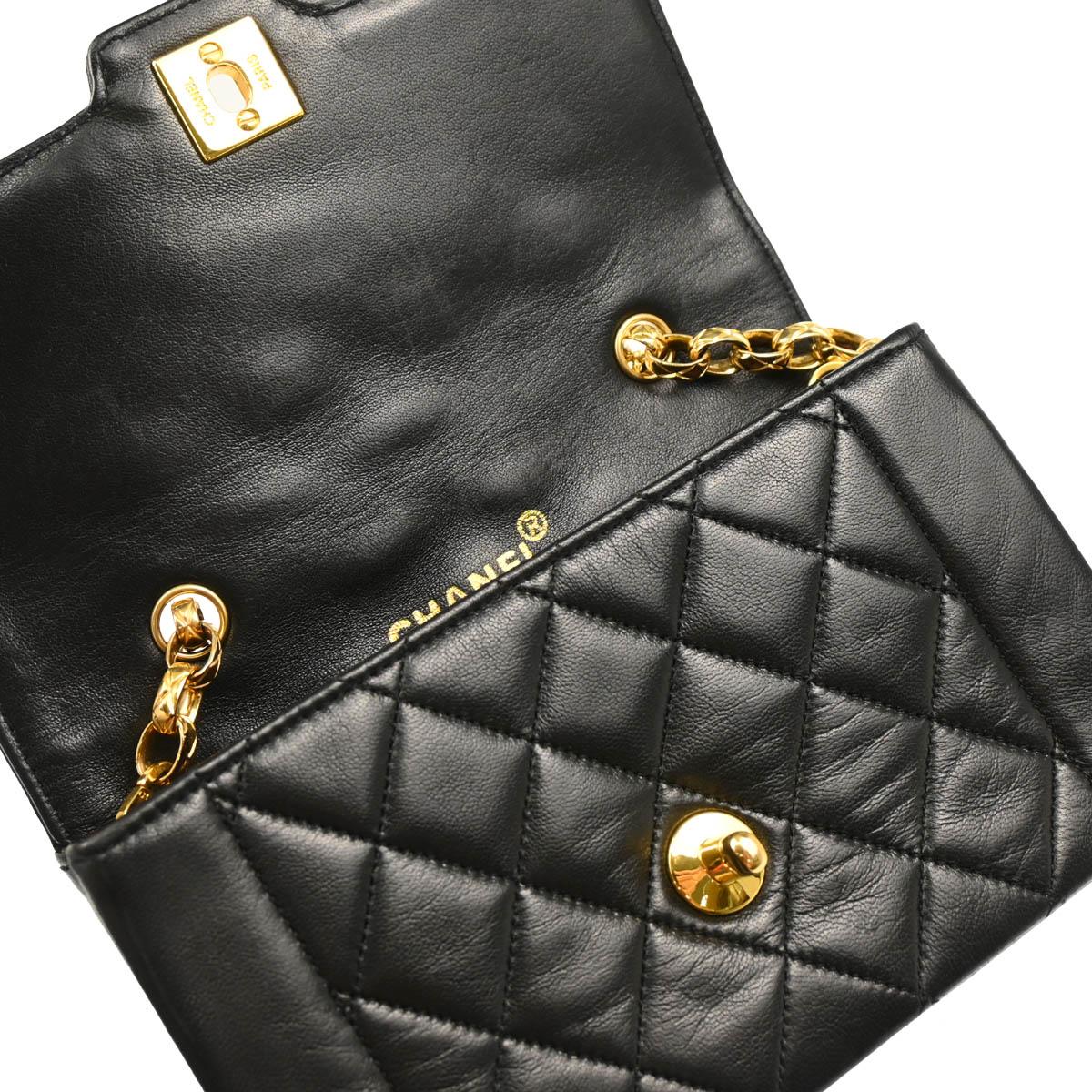 Chanel 2012-2013 Black Lambskin Shoulder Bag