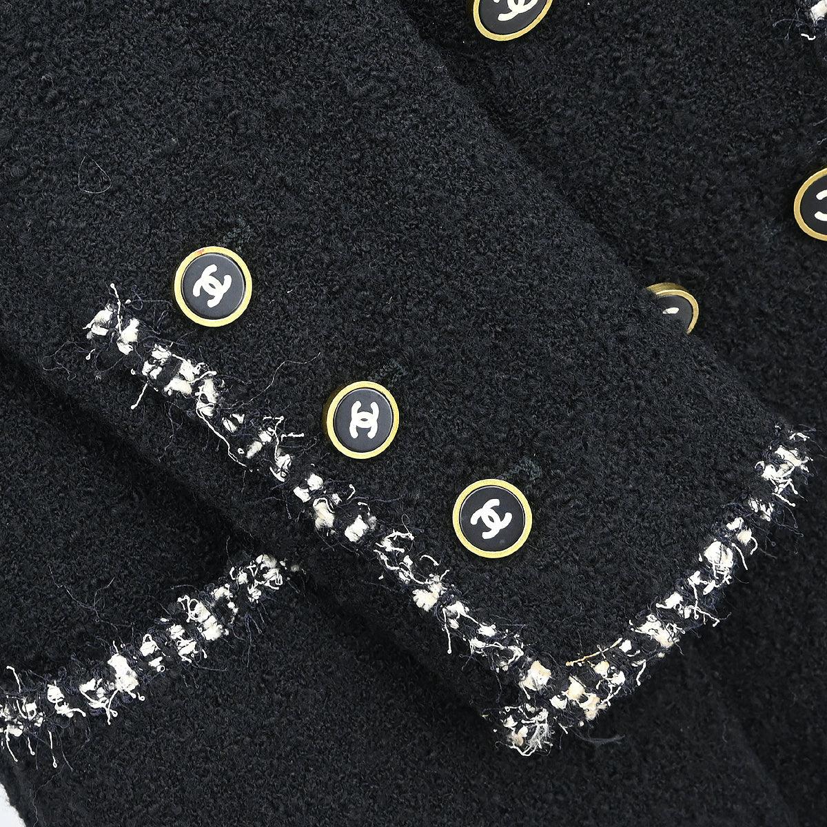 Chanel 1994 Double Breasted Jacket Black #36
