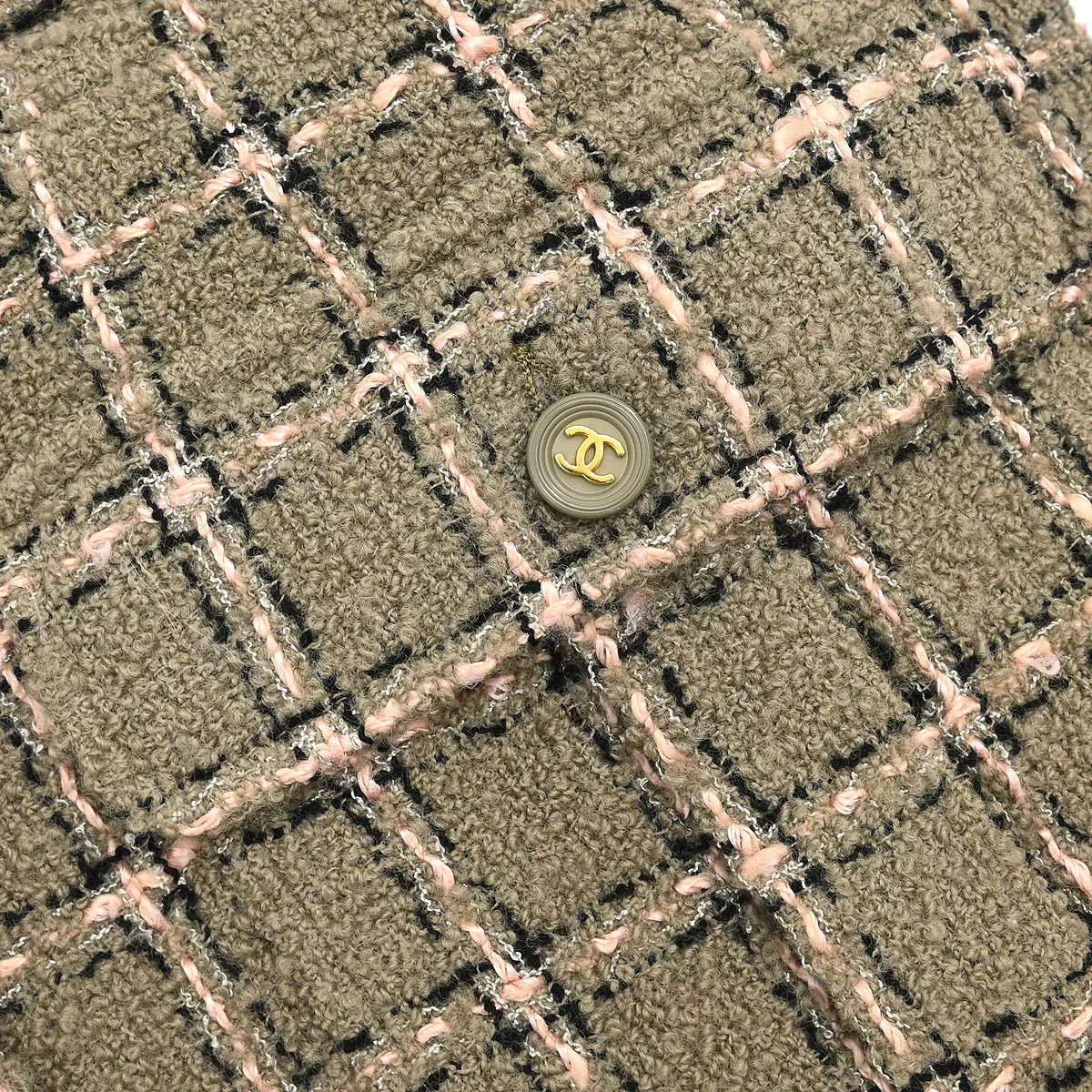 Chanel 1995 Single Breasted Jacket Khaki #40