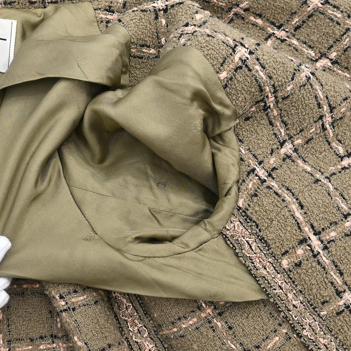 Chanel 1995 Single Breasted Jacket Khaki #40