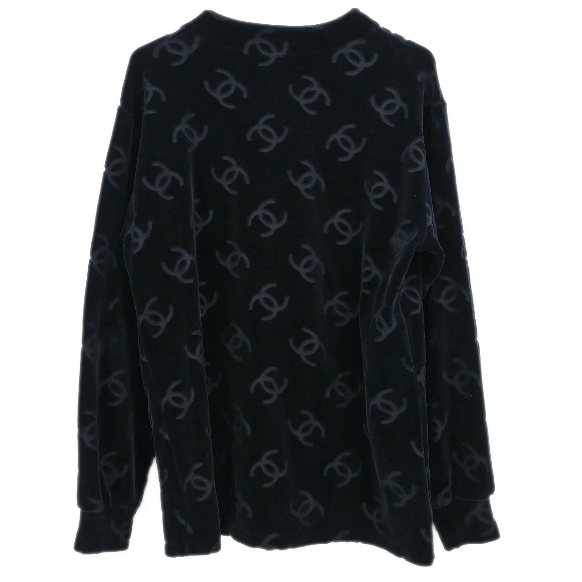 Chanel Single Breasted Collarless Jacket Black #40