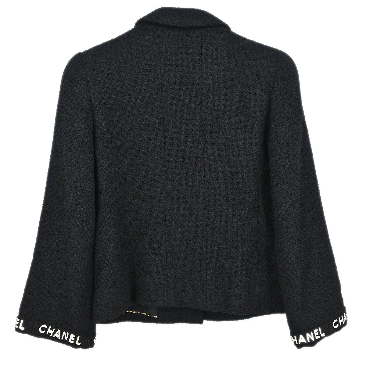 Chanel 1995 Single Breasted Jacket Black #38