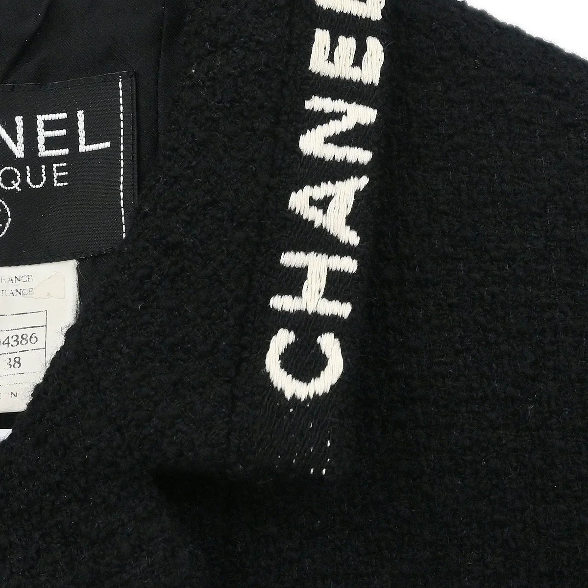 Chanel 1995 Single Breasted Jacket Black #38
