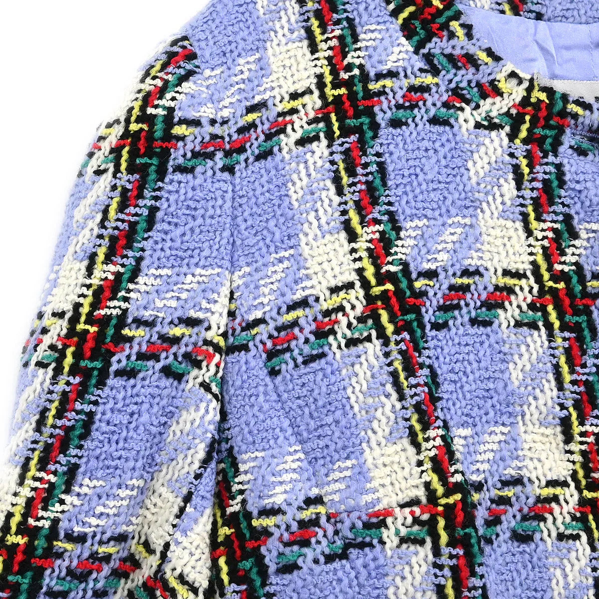 Chanel 1995 Setup Suit Jacket Skirt Light Blue #38