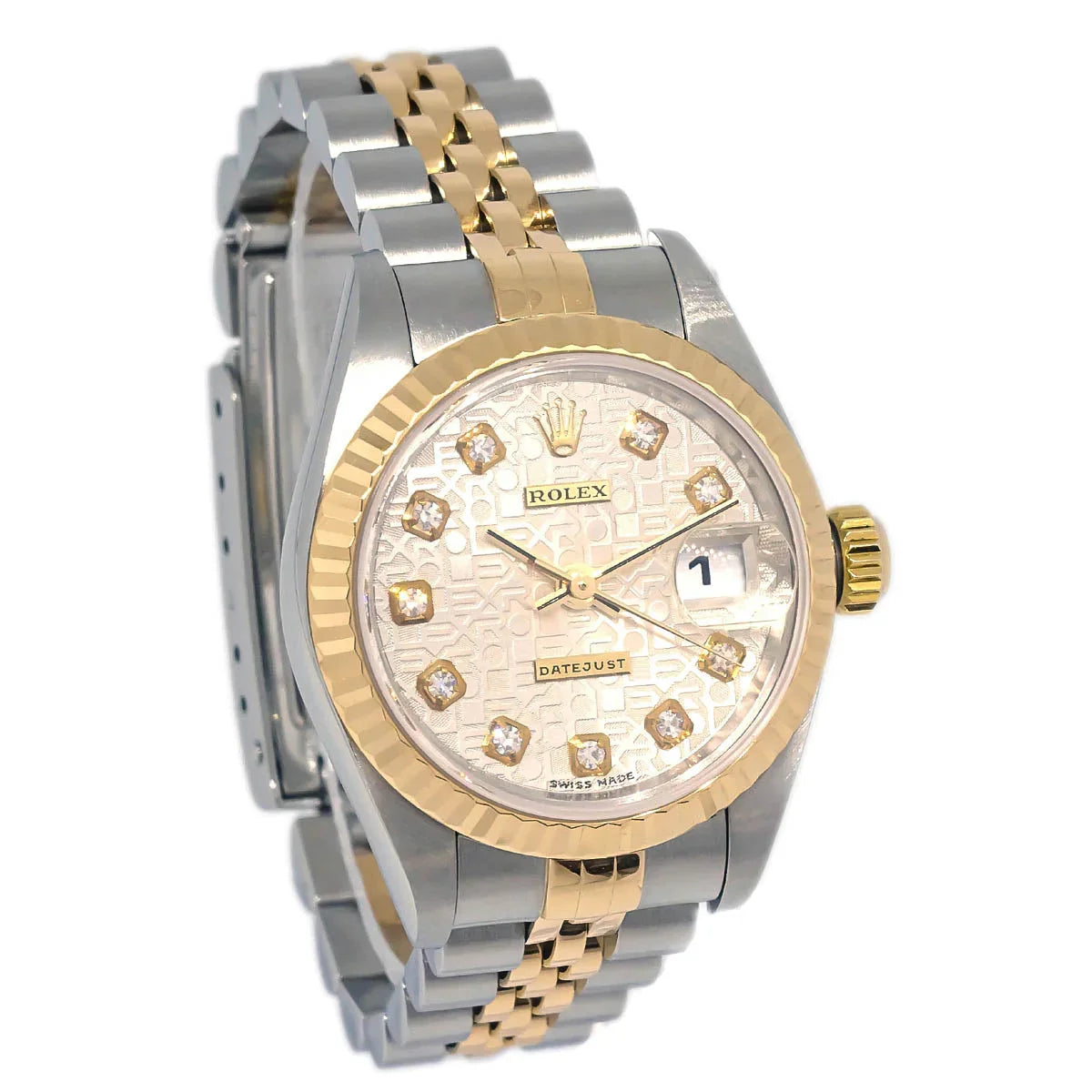 Rolex Oyster Perpetual Datejust 26mm Ref.79173G Watch 18KYG SS Diamond